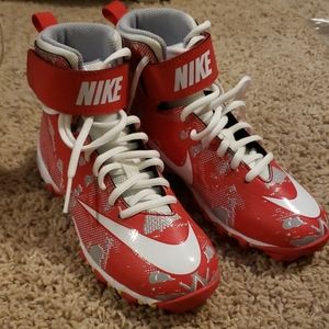 Kids Nike Red Football Cleats New